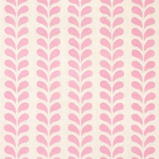 Schumacher Bindi Hand Block Print Pink Fabric