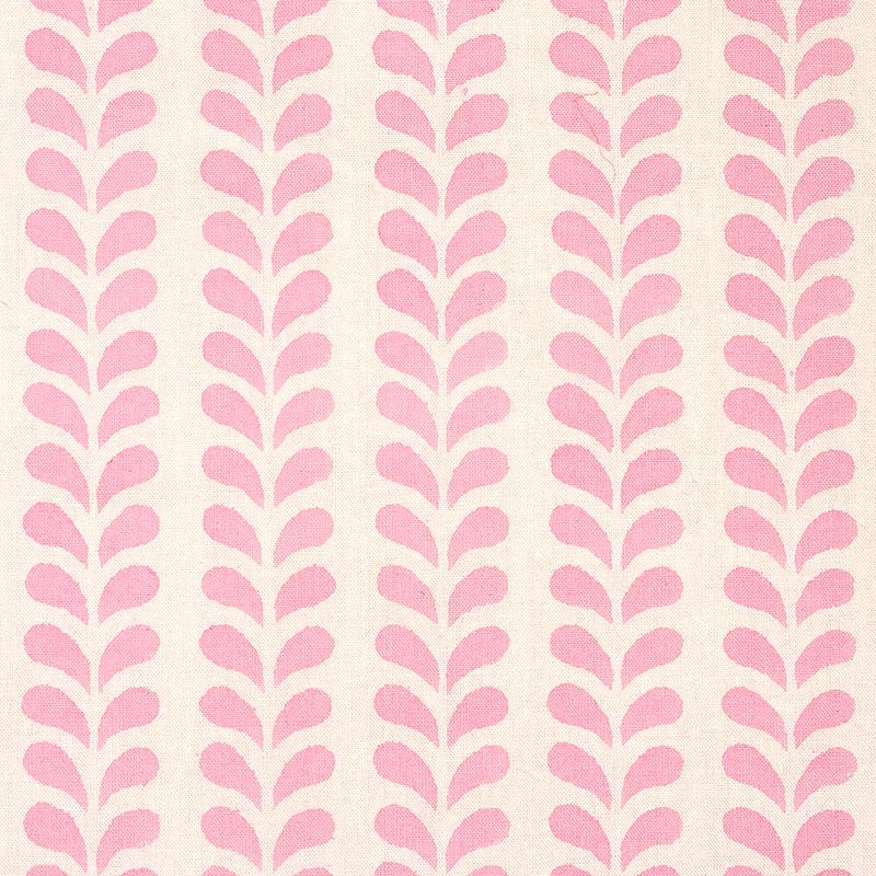 Schumacher Bindi Hand Block Print Pink Fabric