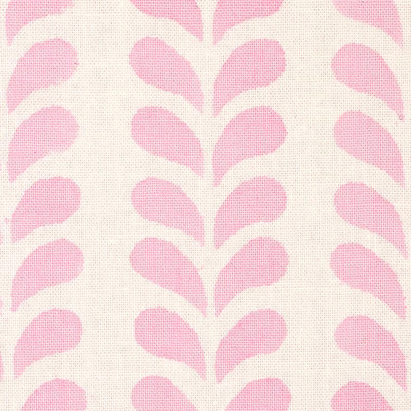 Schumacher Bindi Hand Block Print Pink Fabric
