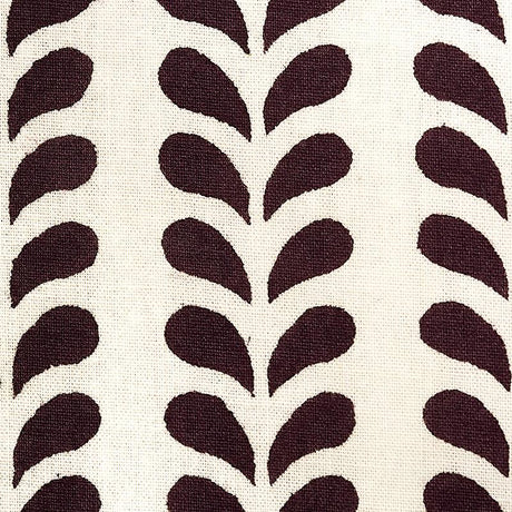 Schumacher Bindi Hand Block Print Aubergine Fabric