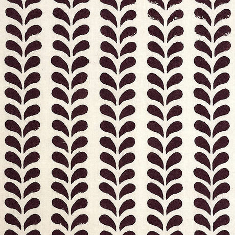 Schumacher Bindi Hand Block Print Aubergine Fabric