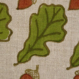 Schumacher Oak Hand Block Print Green Fabric