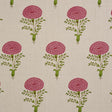 Schumacher Marigold Hand Block Print Pink Fabric