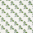 Schumacher Torbay Hand Blocked Print Green Fabric