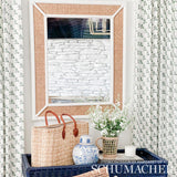 Schumacher Torbay Hand Blocked Print Green Fabric