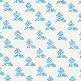 Schumacher Torbay Hand Blocked Print Blue Fabric