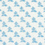 Schumacher Torbay Hand Blocked Print Blue Fabric