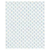 Schumacher Aditi Hand Blocked Print Blue Fabric