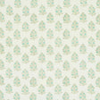 Schumacher Aditi Hand Blocked Print Green Fabric