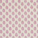Schumacher Aditi Hand Blocked Print Pink Fabric