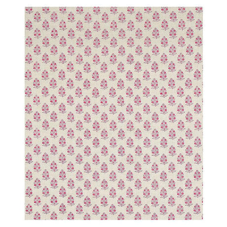 Schumacher Aditi Hand Blocked Print Pink Fabric