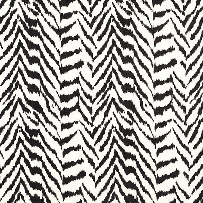 Schumacher Quincy Hand Print Black Fabric
