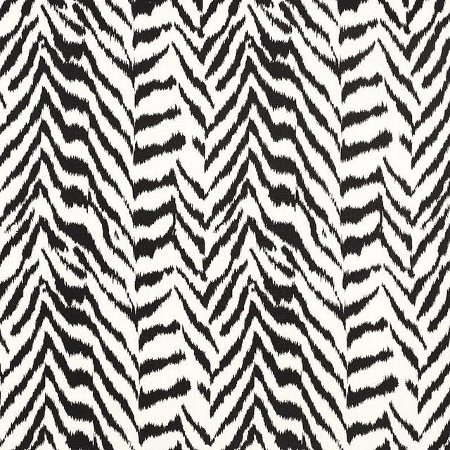 Schumacher Quincy Hand Print Black Fabric