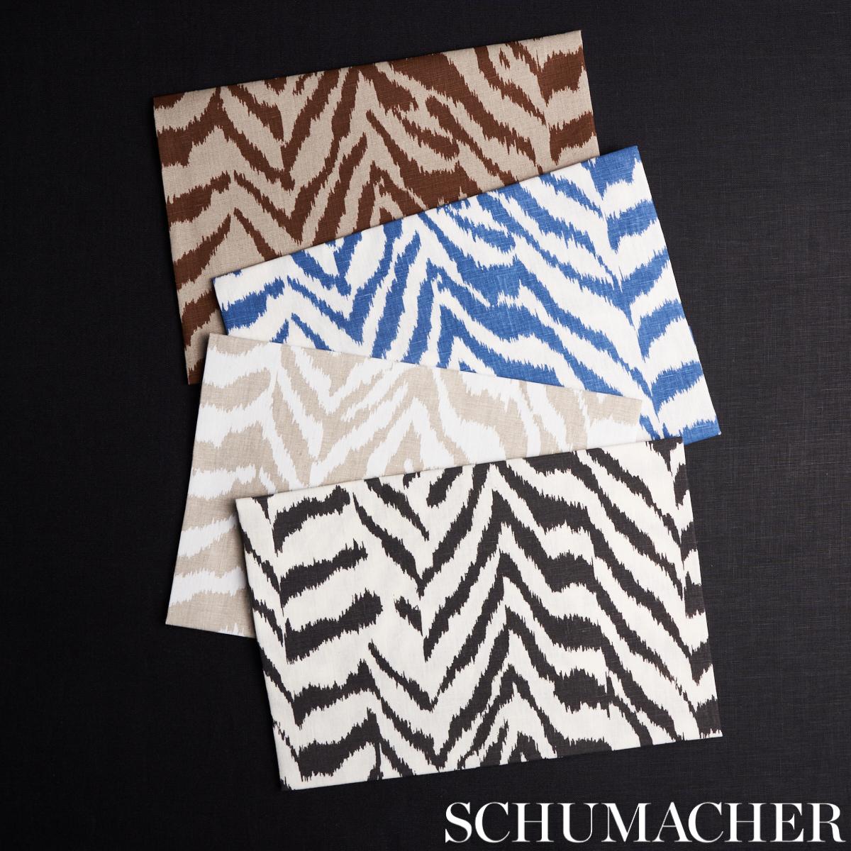 Schumacher Quincy Hand Print Black Fabric