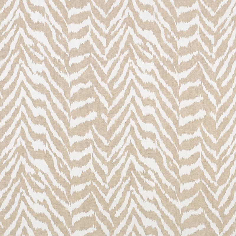 Schumacher Quincy Hand Print Natural Fabric