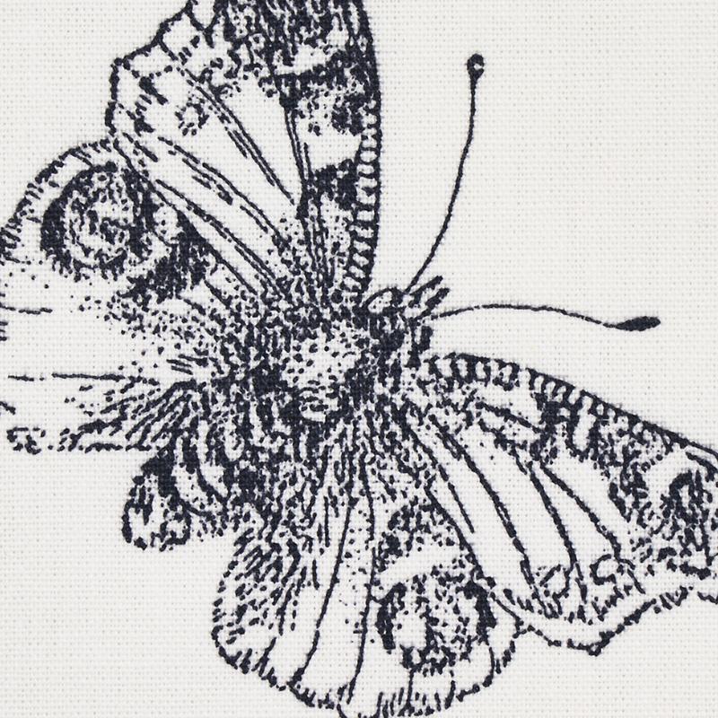 Schumacher Burnell Butterfly Black Fabric