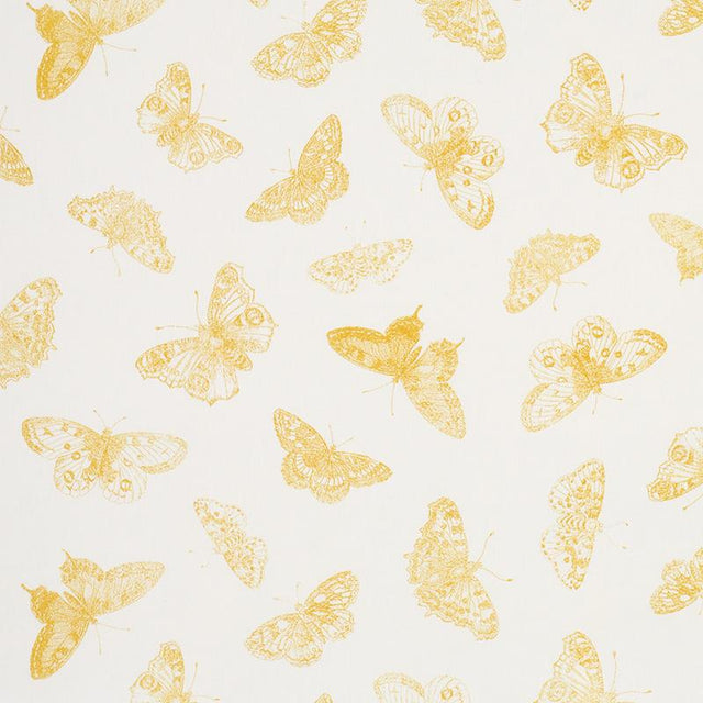 Schumacher Burnell Butterfly Yellow Fabric
