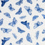 Schumacher Burnell Butterfly Blue Fabric