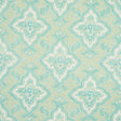 Schumacher Amalia Medallion Handmade Print Mineral Fabric