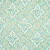 Schumacher Amalia Medallion Handmade Print Mineral Fabric