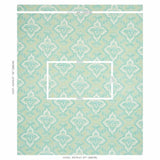 Schumacher Amalia Medallion Handmade Print Mineral Fabric