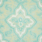 Schumacher Amalia Medallion Handmade Print Mineral Fabric