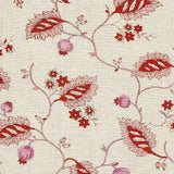 Schumacher Maryam Vine Pink & Red Fabric