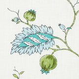 Schumacher Maryam Vine Peacock Fabric