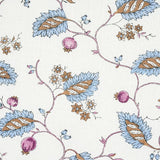 Schumacher Maryam Vine Sky & Plum Fabric