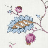 Schumacher Maryam Vine Sky & Plum Fabric