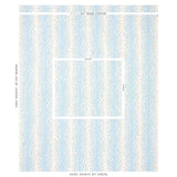 Schumacher Creeping Fern Print Slumber Blue Fabric