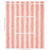 Schumacher Creeping Fern Print Coral Fabric