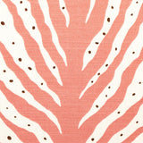 Schumacher Creeping Fern Print Coral Fabric