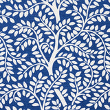 Schumacher Temple Garden Ii Blue Fabric