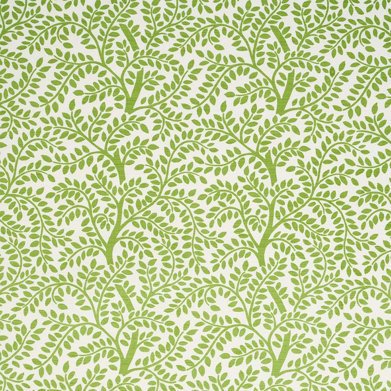 Schumacher Temple Garden Ii Green Fabric