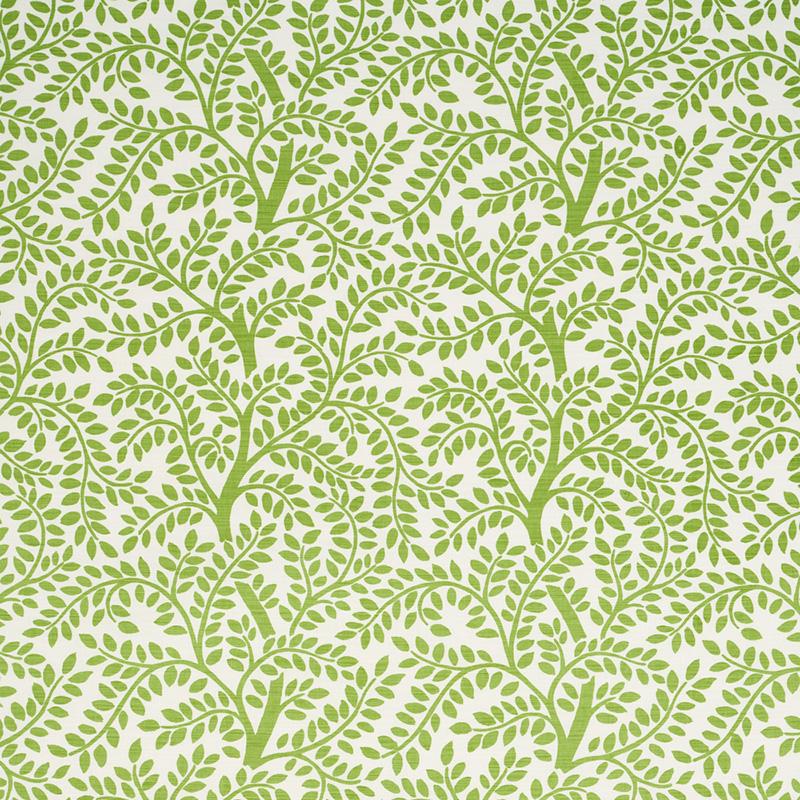 Schumacher Temple Garden Ii Green Fabric