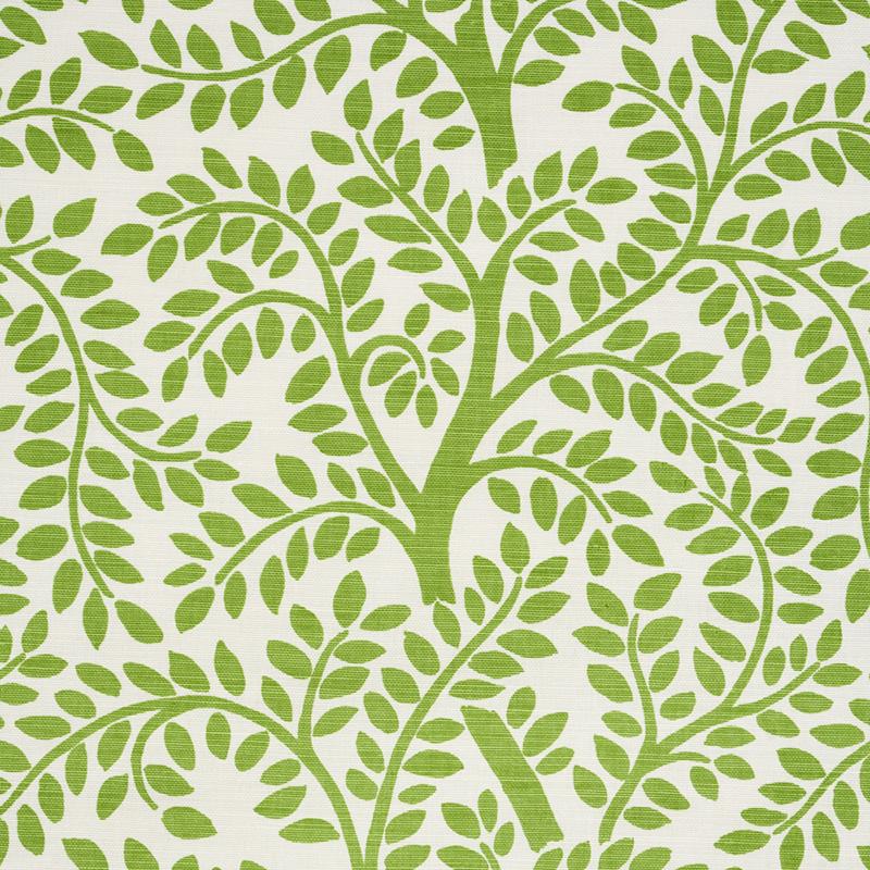 Schumacher Temple Garden Ii Green Fabric