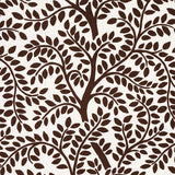 Schumacher Temple Garden Ii Brown Fabric