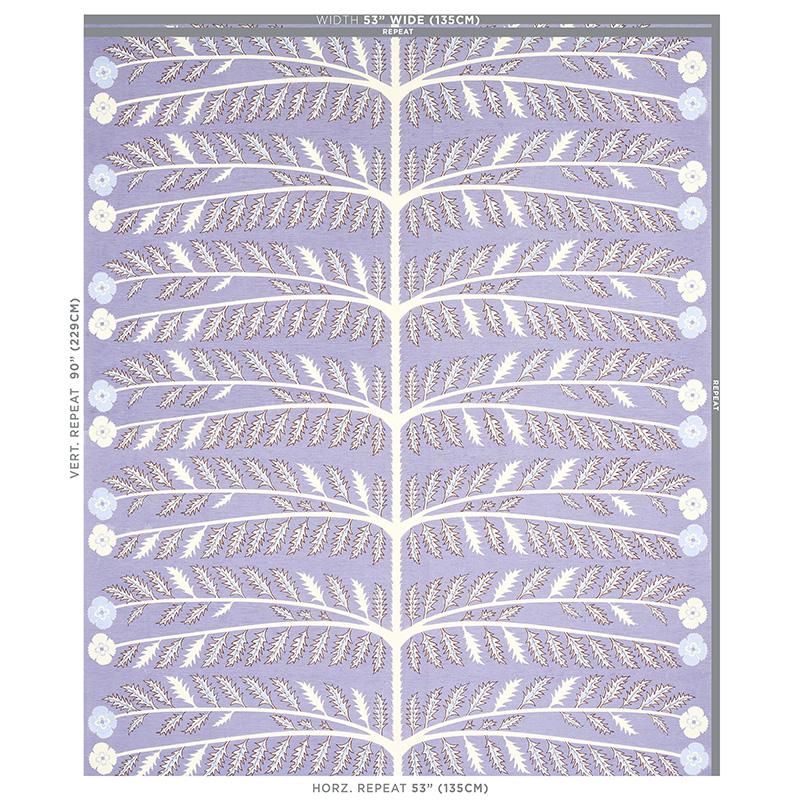 Schumacher Thistle Lavender Fabric