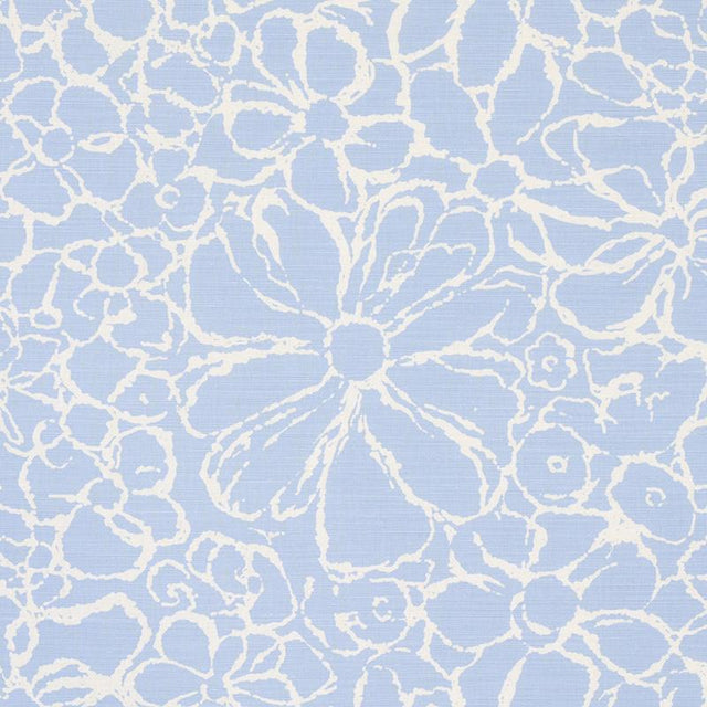 Schumacher Sidonie Blue Fabric