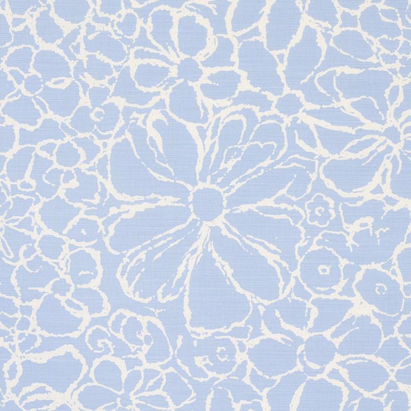 Schumacher Sidonie Blue Fabric