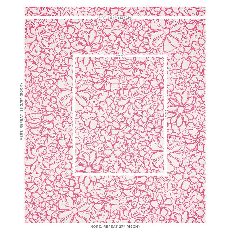 Schumacher Sidonie Magenta Fabric
