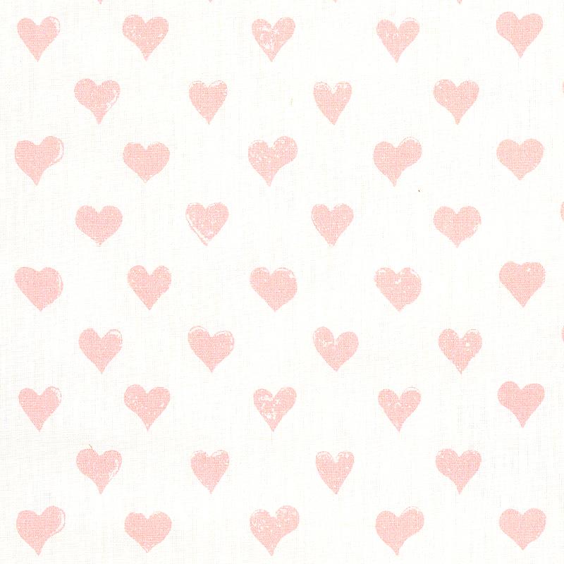 Schumacher Hearts Pink Fabric