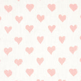 Schumacher Hearts Pink Fabric