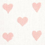 Schumacher Hearts Pink Fabric