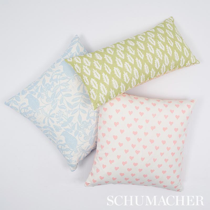 Schumacher Hearts Pink Fabric