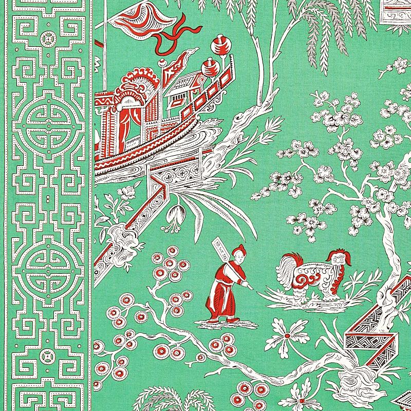 Schumacher Matsudana Jade Fabric
