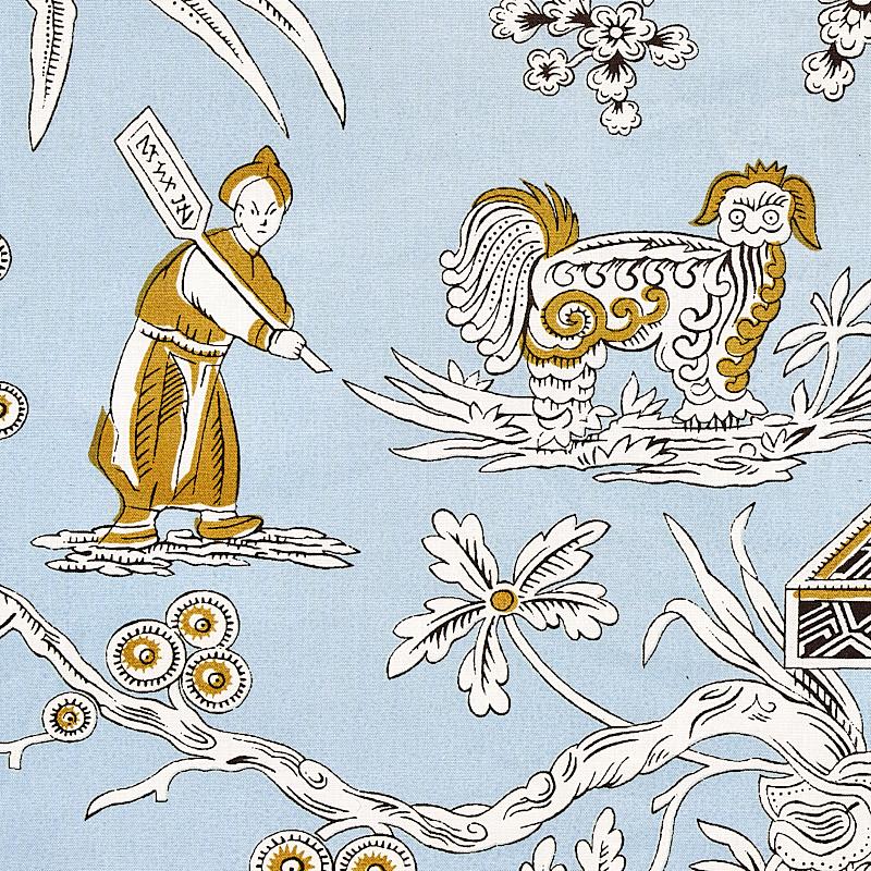 Schumacher Matsudana Blue Fabric