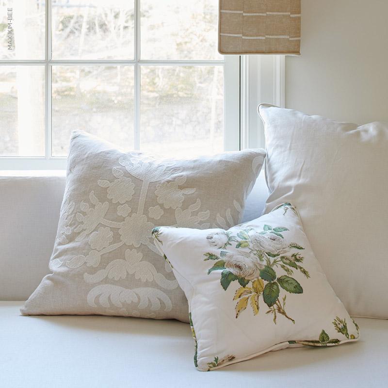 Schumacher Loudon Rose Ivory Fabric