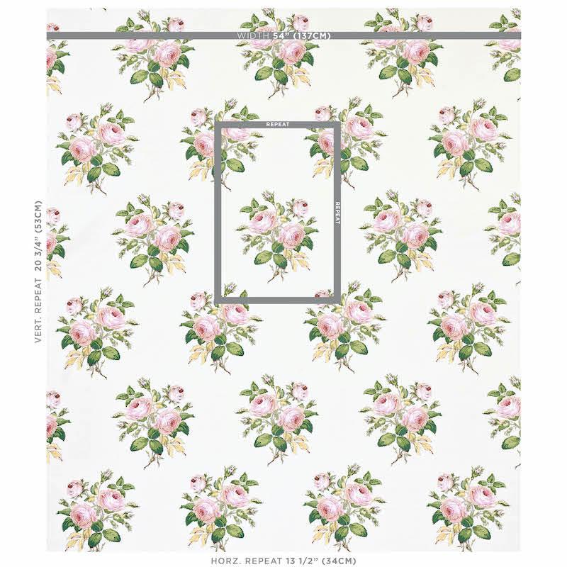 Schumacher Loudon Rose Blush Fabric